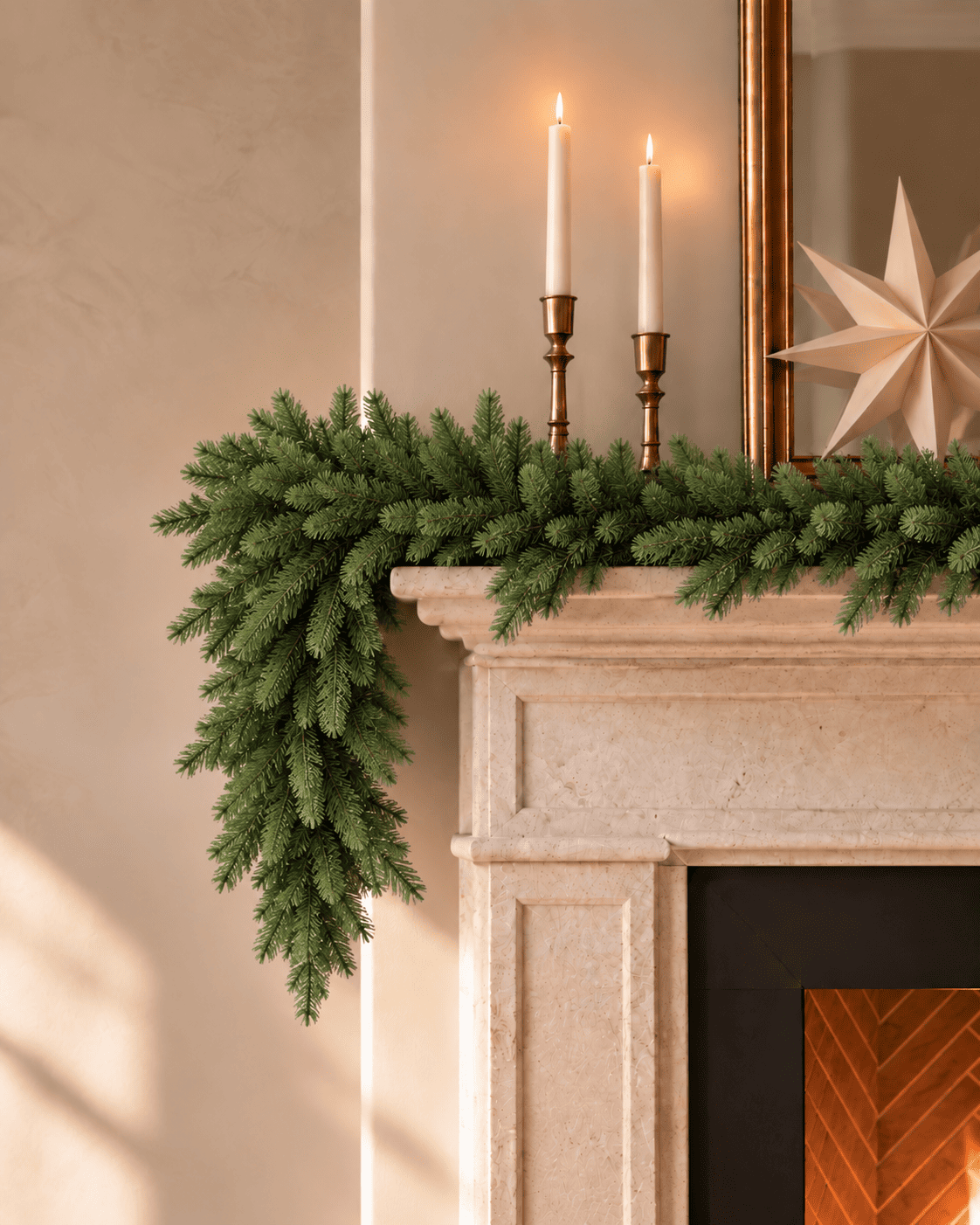 Guirlande de Noël en sapin artificiel Alpea - Vert