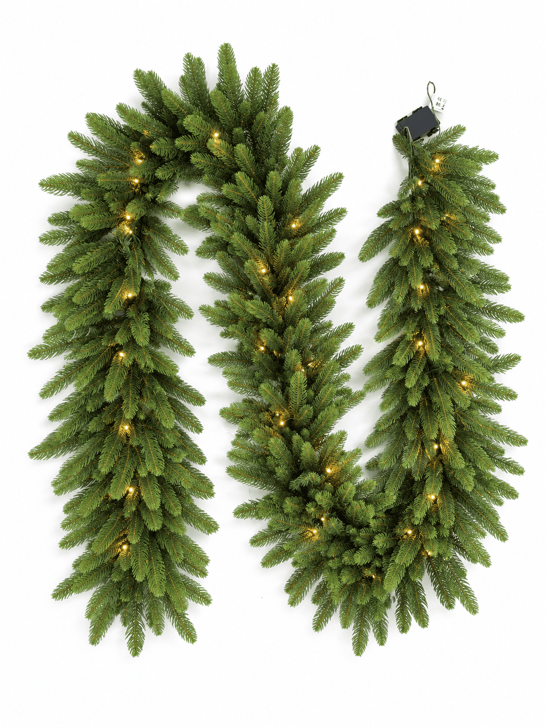 Guirlande de Noël lumineuse en sapin artificiel Alpea - Vert