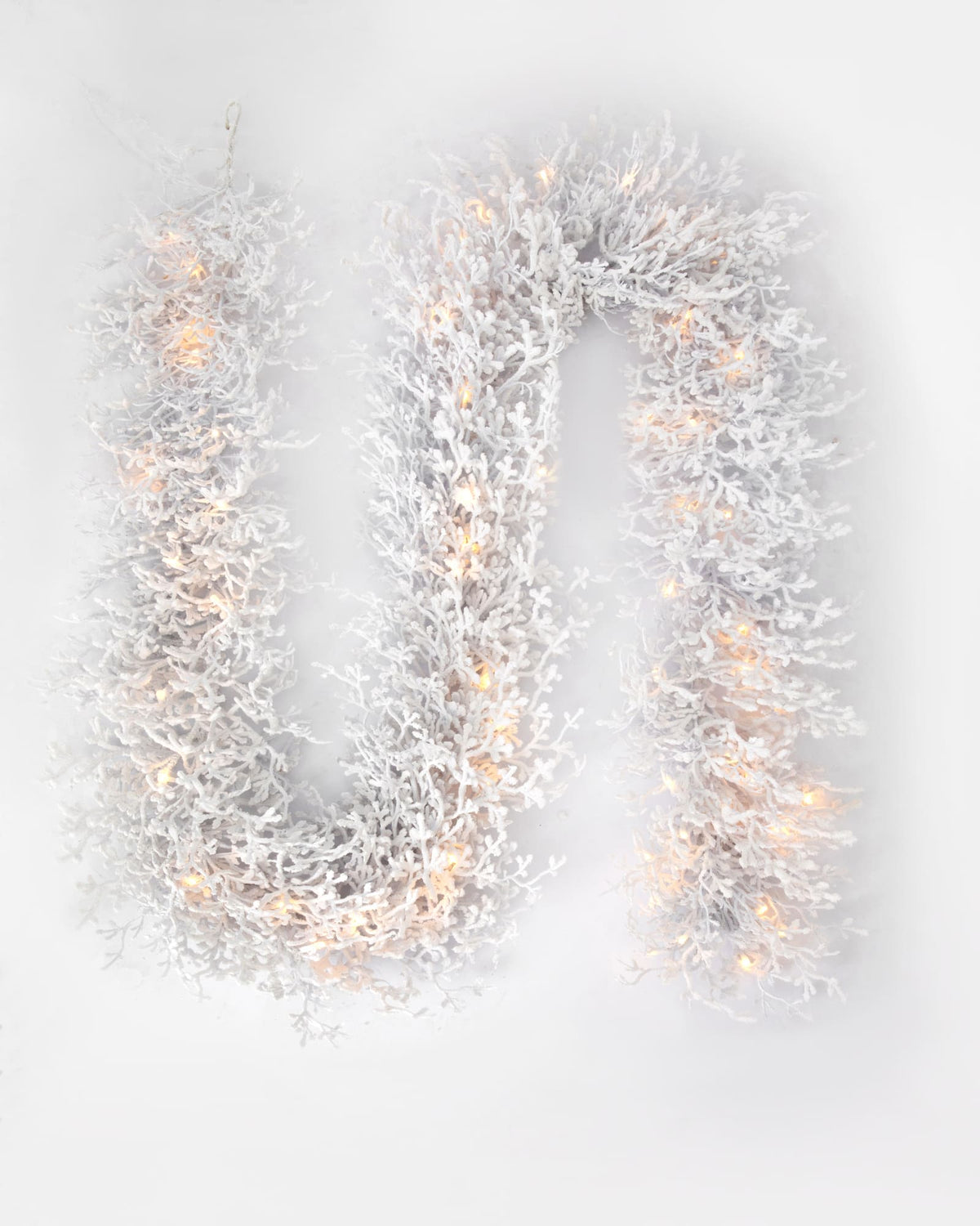 Guirlande de Noël lumineuse en sapin artificiel Arvela - Blanc