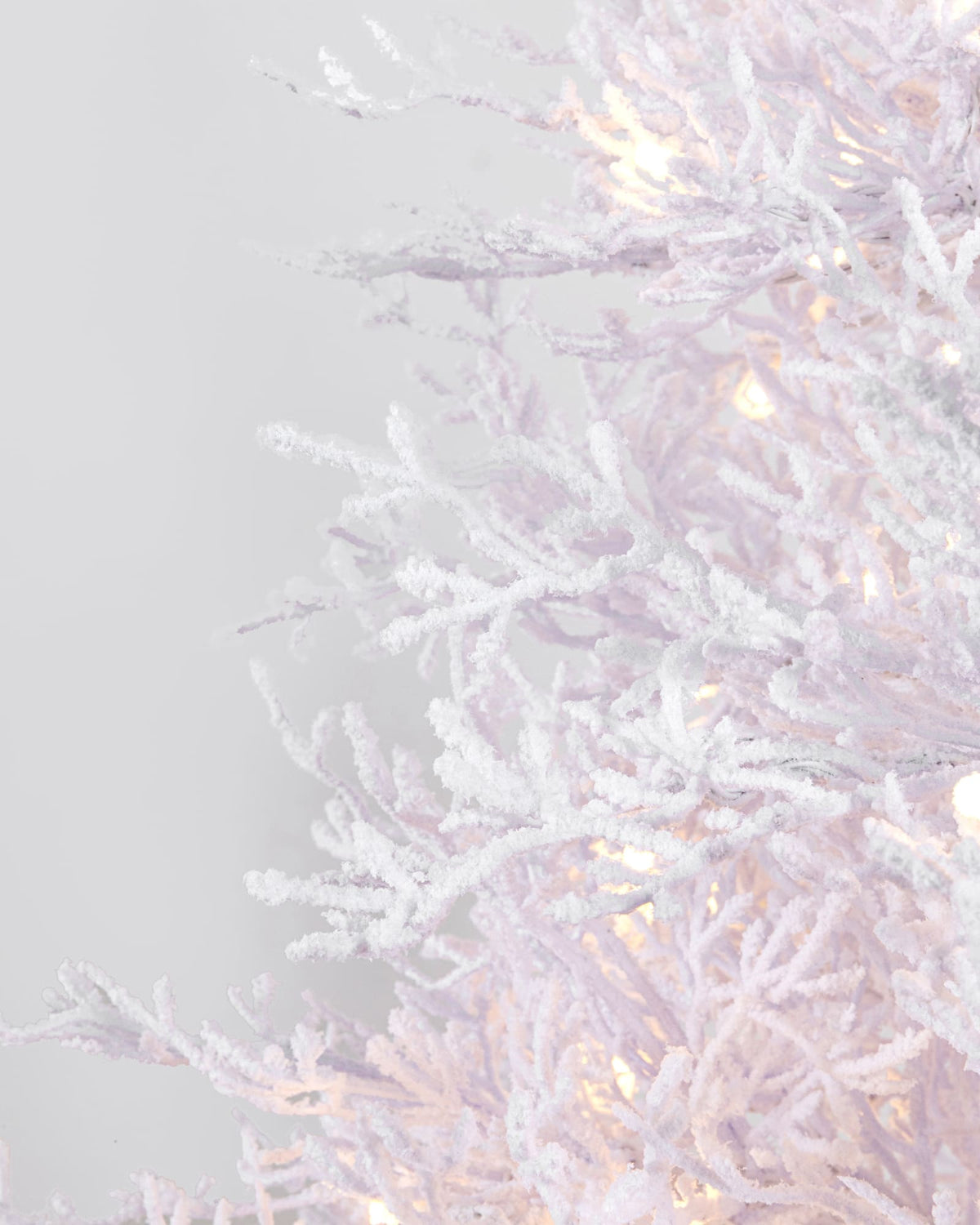 Sapin de Noël artificiel lumineux Arvela - Blanc