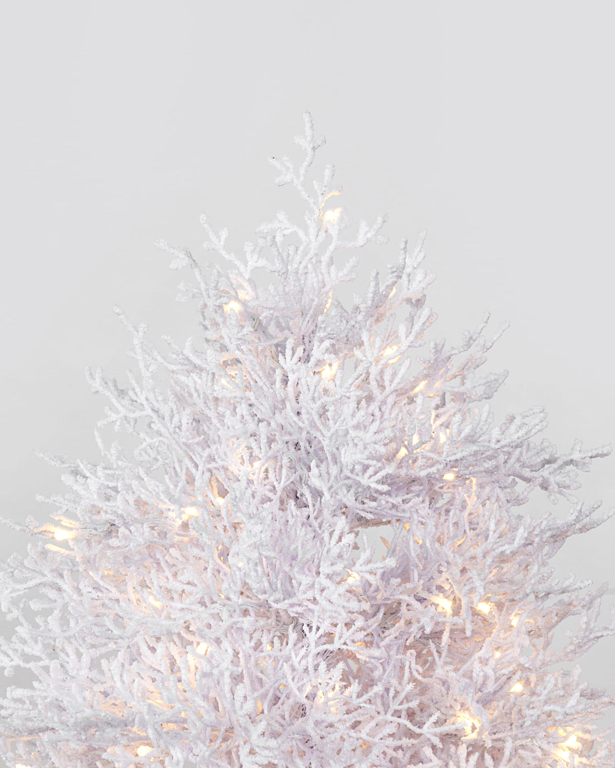 Sapin de Noël artificiel lumineux Arvela - Blanc