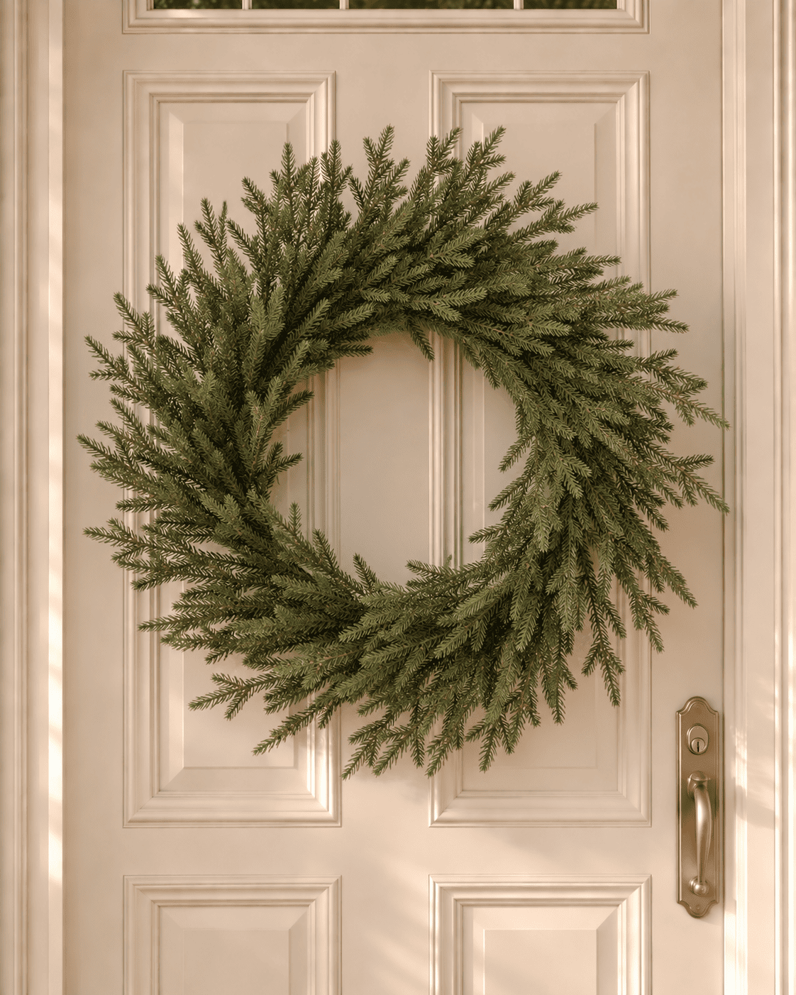 Couronne de Noël en sapin artificiel Montara - Vert