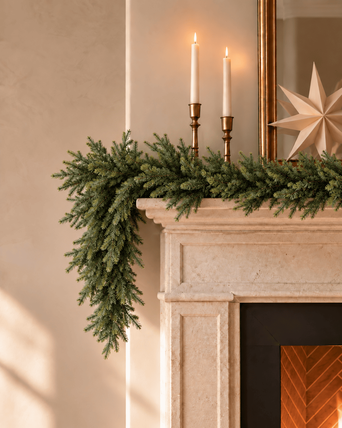 Guirlande de Noël en sapin artificiel Montara - Vert