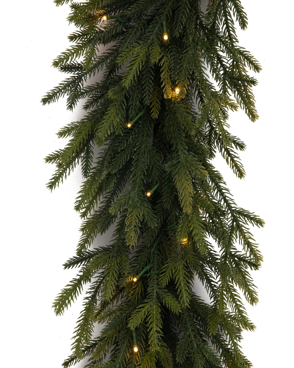 Guirlande de Noël lumineuse en sapin artificiel Montara - Vert