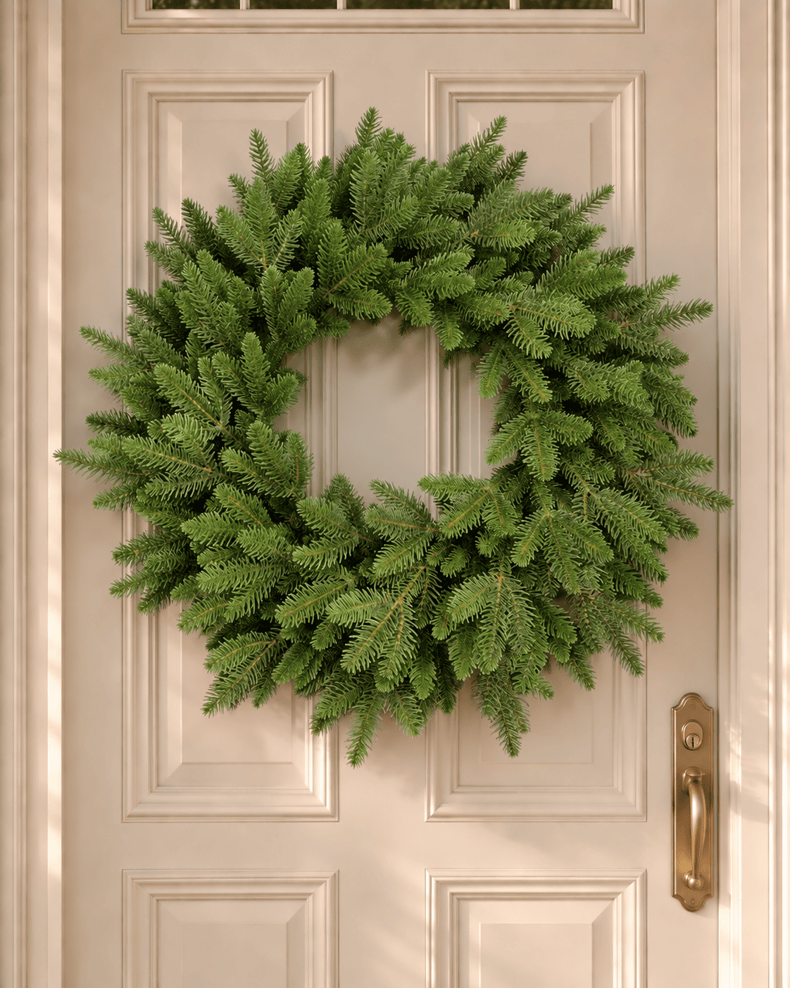 Couronne de Noël en sapin artificiel Norwald - Vert