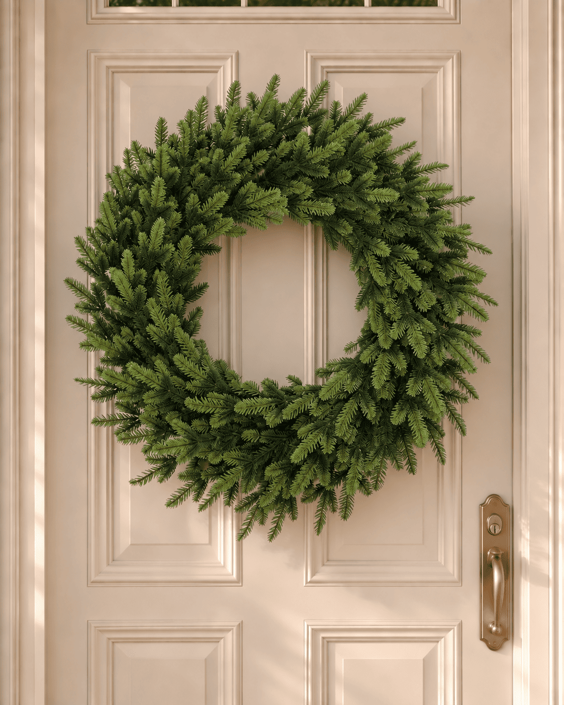 Couronne de Noël en sapin artificiel Valtera - Vert