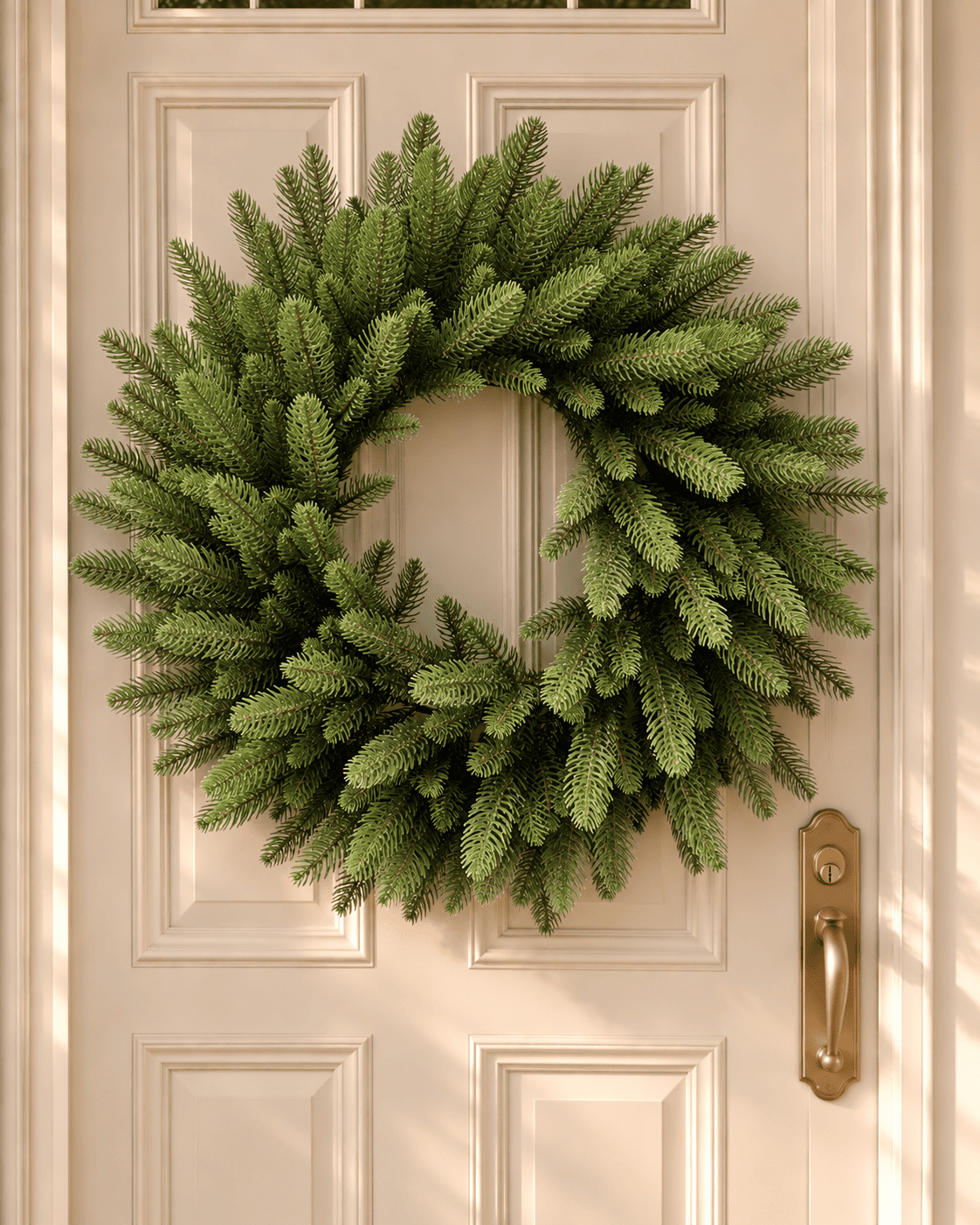 Couronne de Noël en sapin artificiel Alpea - Vert