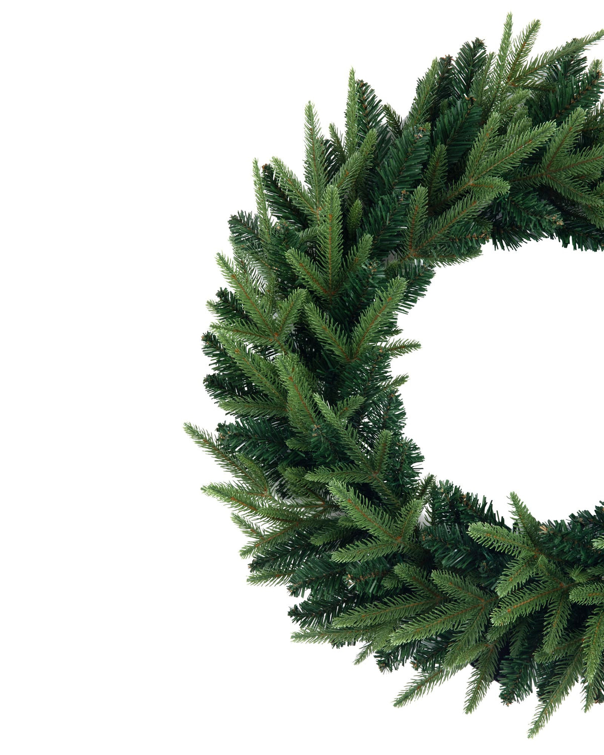 Couronne de Noël en sapin artificiel Elvara - Vert