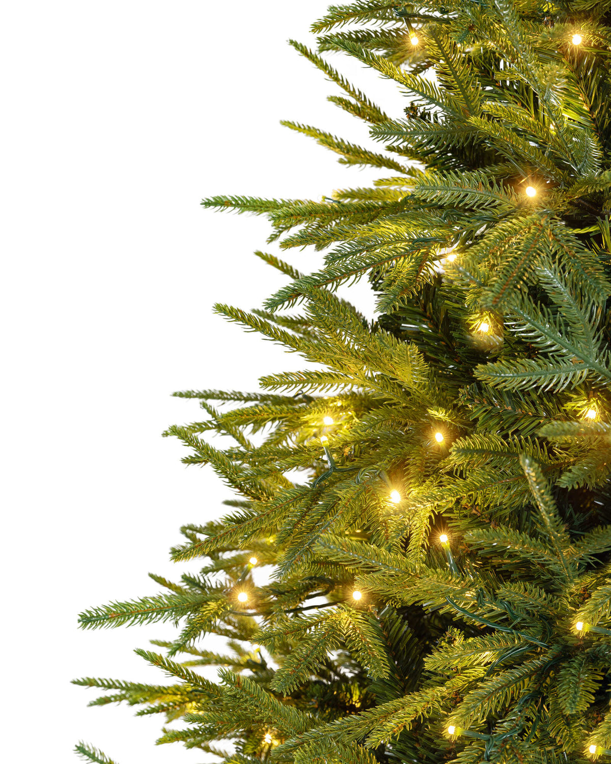 Sapin de Noël artificiel lumineux Elvara - Vert