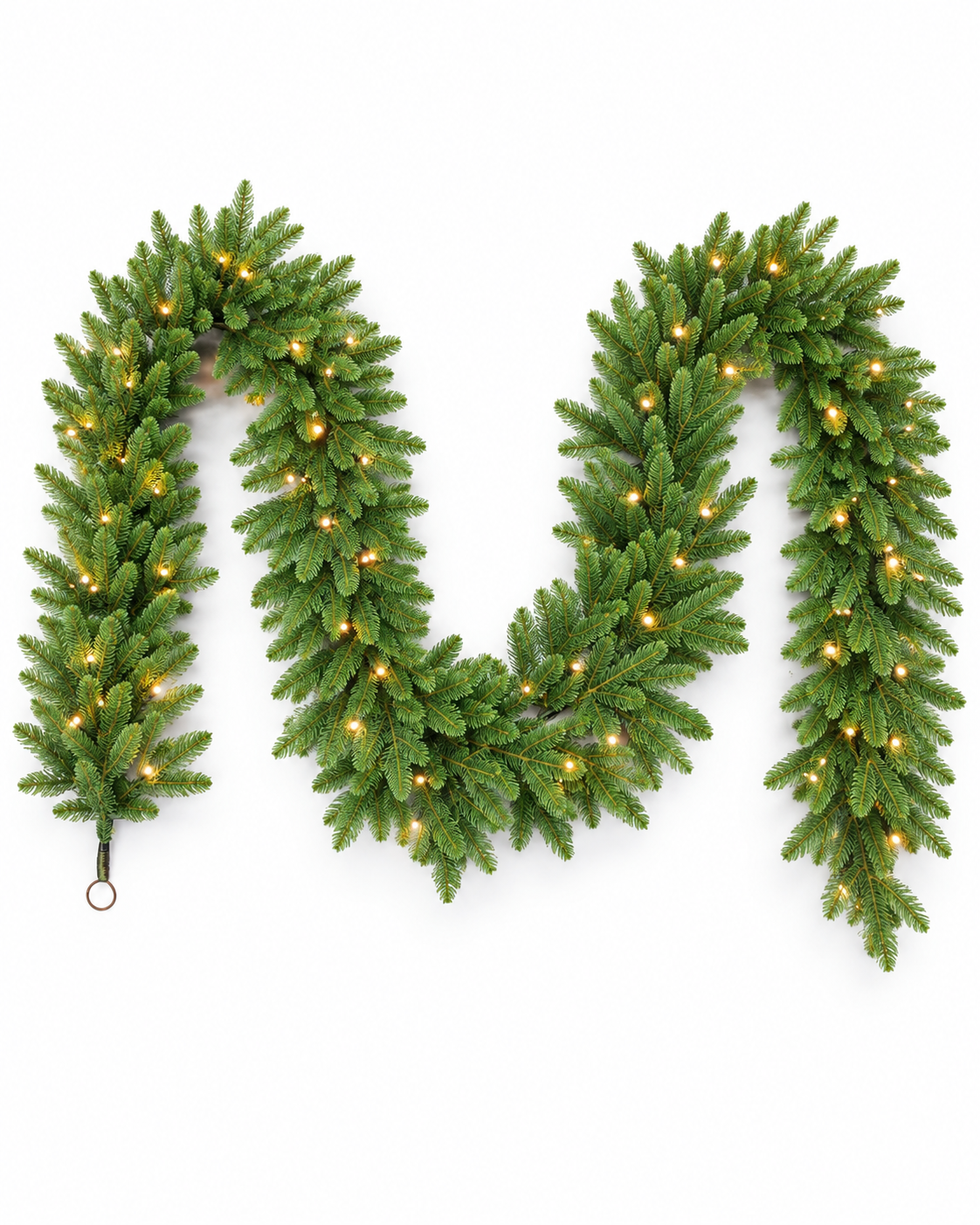Guirlande de Noël lumineuse en sapin artificiel Norwald - Vert