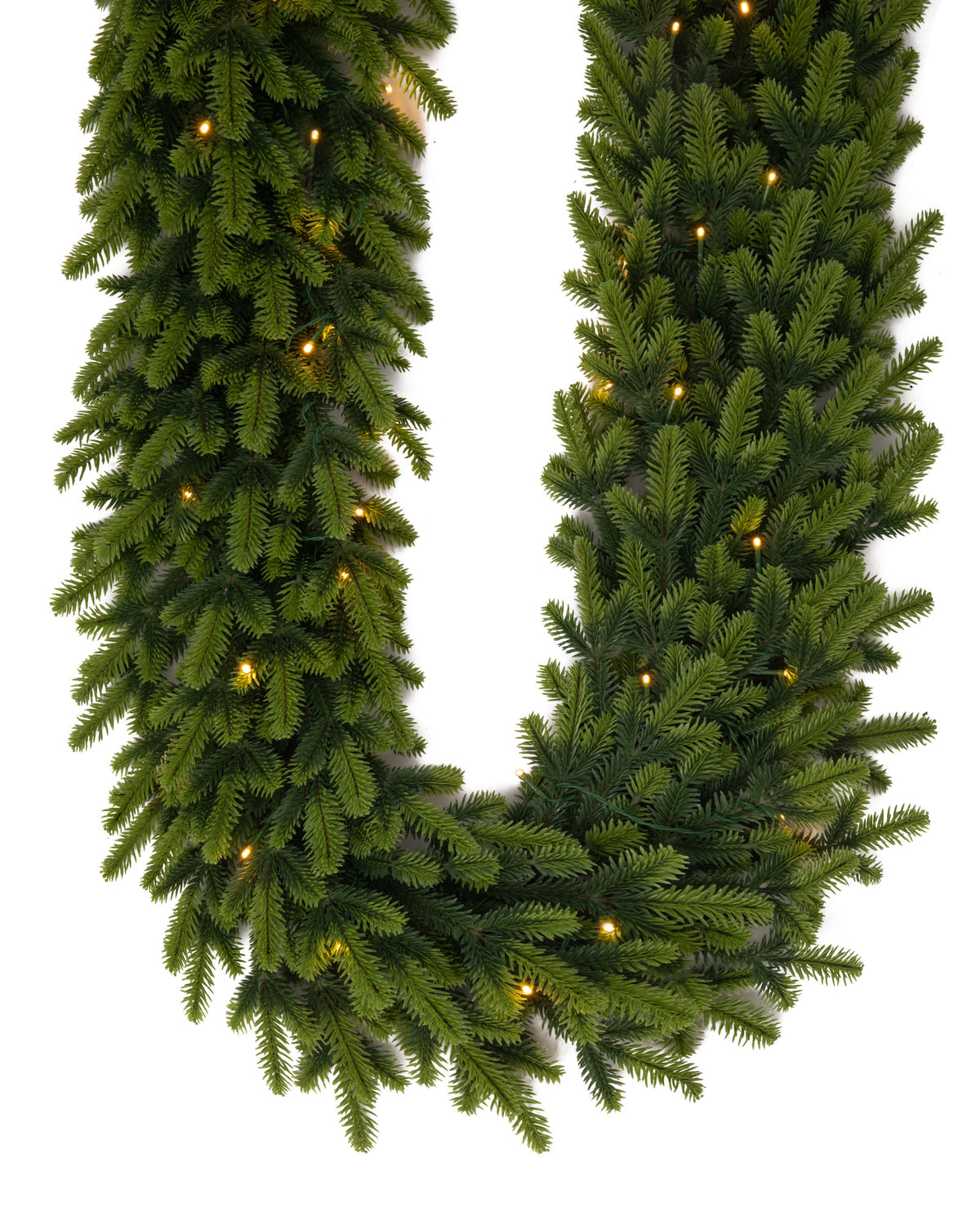 Guirlande de Noël lumineuse en sapin artificiel Valtera - Vert sapin